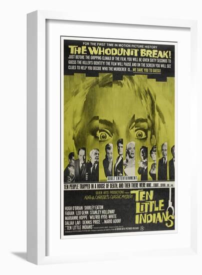 Ten Little Indians, (aka Agatha Christie's Ten Little Indians), 1965-null-Framed Premium Giclee Print