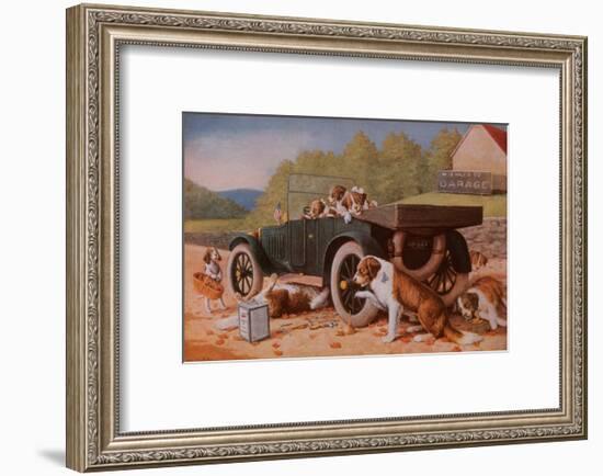 Ten Miles to a Garage-Cassius Marcellus Coolidge-Framed Art Print