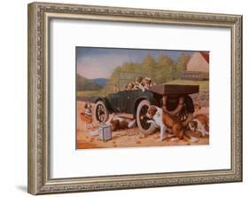Ten Miles to a Garage-Cassius Marcellus Coolidge-Framed Art Print