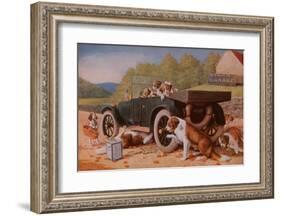 Ten Miles to a Garage-Cassius Marcellus Coolidge-Framed Art Print