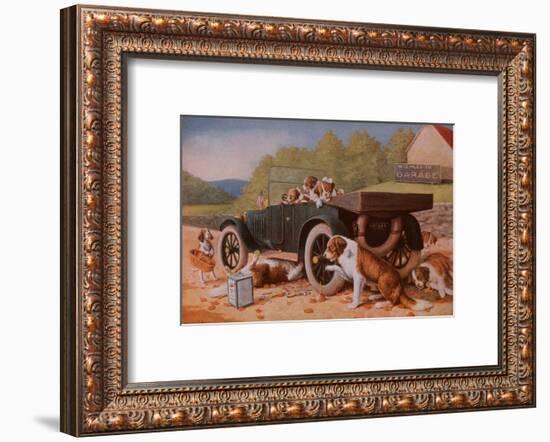 Ten Miles to a Garage-Cassius Marcellus Coolidge-Framed Art Print