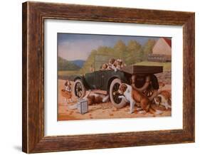Ten Miles to a Garage-Cassius Marcellus Coolidge-Framed Art Print
