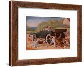 Ten Miles to a Garage-Cassius Marcellus Coolidge-Framed Art Print