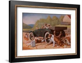 Ten Miles to a Garage-Cassius Marcellus Coolidge-Framed Art Print