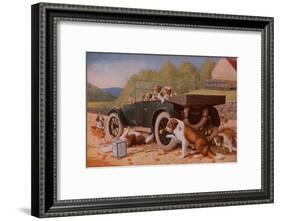 Ten Miles to a Garage-Cassius Marcellus Coolidge-Framed Art Print