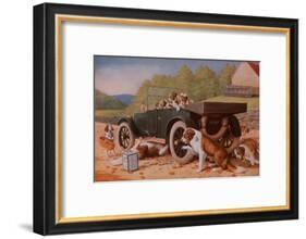 Ten Miles to a Garage-Cassius Marcellus Coolidge-Framed Art Print