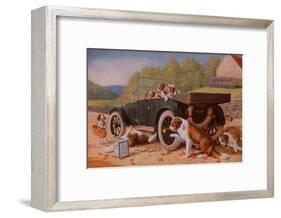 Ten Miles to a Garage-Cassius Marcellus Coolidge-Framed Art Print
