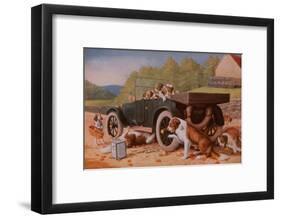 Ten Miles to a Garage-Cassius Marcellus Coolidge-Framed Art Print