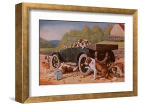 Ten Miles to a Garage-Cassius Marcellus Coolidge-Framed Art Print
