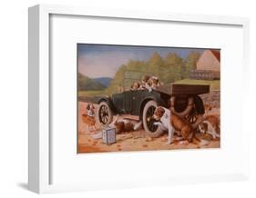 Ten Miles to a Garage-Cassius Marcellus Coolidge-Framed Art Print