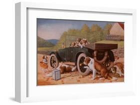 Ten Miles to a Garage-Cassius Marcellus Coolidge-Framed Art Print