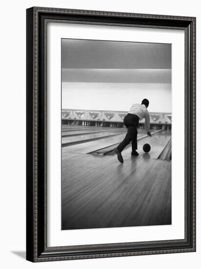 Ten Pin Bowling, Sheffield, South Yorkshire, 1964-Michael Walters-Framed Photographic Print