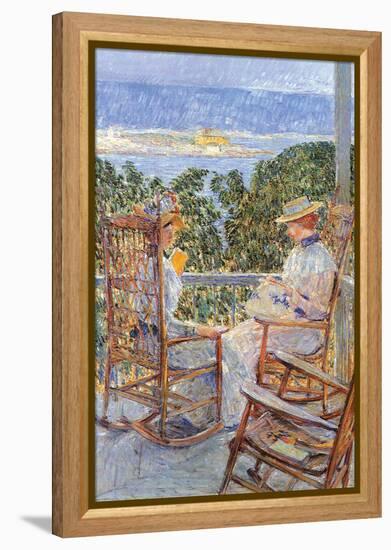 Ten Pound Island-Childe Hassam-Framed Stretched Canvas