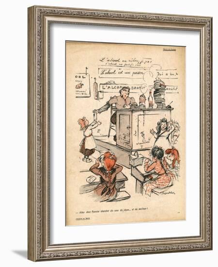 Ten Sous of Rum Please-null-Framed Art Print