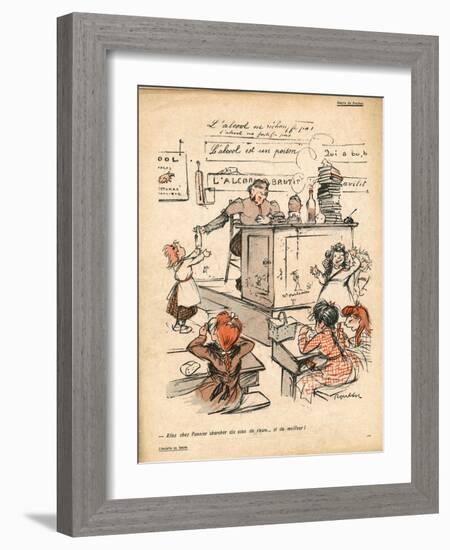 Ten Sous of Rum Please-null-Framed Art Print