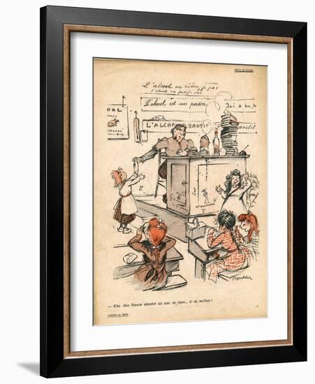 Ten Sous of Rum Please-null-Framed Art Print