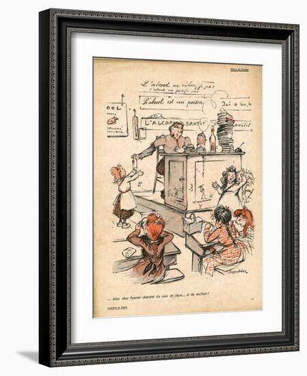 Ten Sous of Rum Please-null-Framed Art Print