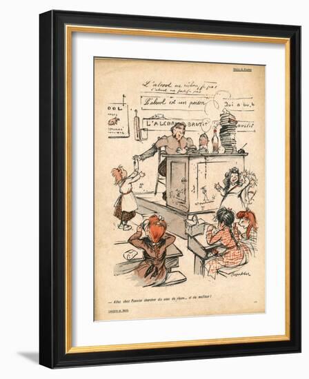 Ten Sous of Rum Please-null-Framed Art Print