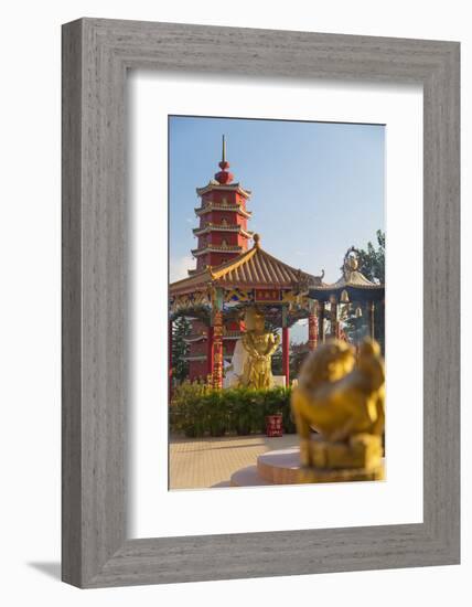 Ten Thousand Buddhas Monastery, Shatin, New Territories, Hong Kong, China, Asia-Ian Trower-Framed Photographic Print