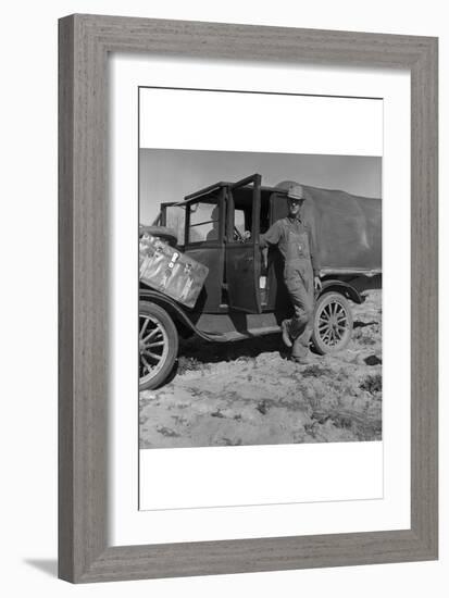 Tenant Farmer Moves to California-Dorothea Lange-Framed Art Print
