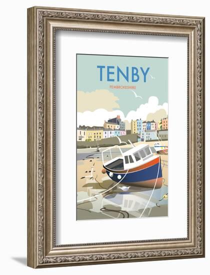 Tenby - Dave Thompson Contemporary Travel Print-Dave Thompson-Framed Giclee Print