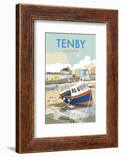 Tenby - Dave Thompson Contemporary Travel Print-Dave Thompson-Framed Giclee Print