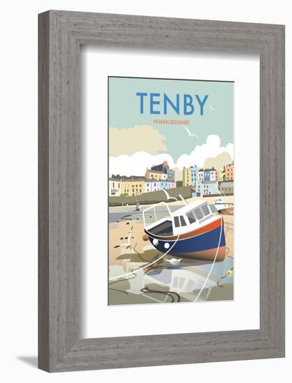 Tenby - Dave Thompson Contemporary Travel Print-Dave Thompson-Framed Giclee Print