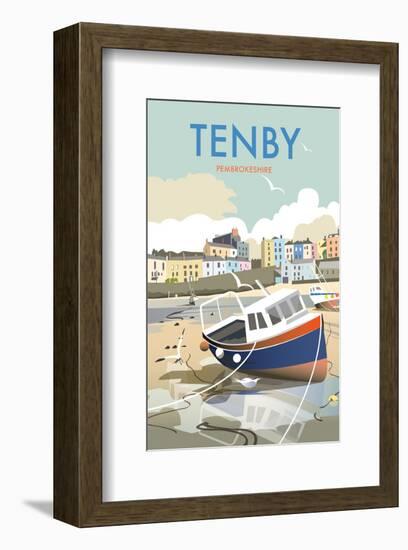 Tenby - Dave Thompson Contemporary Travel Print-Dave Thompson-Framed Giclee Print