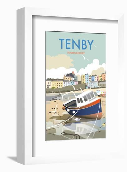 Tenby - Dave Thompson Contemporary Travel Print-Dave Thompson-Framed Giclee Print