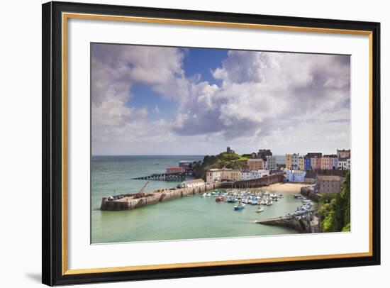 Tenby Harbour, Pembrokeshire, West Wales, Wales, United Kingdom, Europe-Billy Stock-Framed Photographic Print