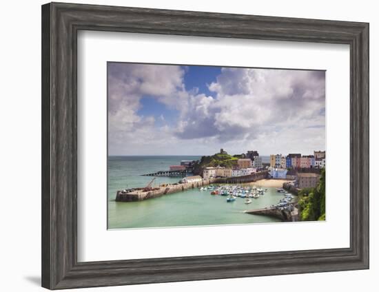 Tenby Harbour, Pembrokeshire, West Wales, Wales, United Kingdom, Europe-Billy Stock-Framed Photographic Print