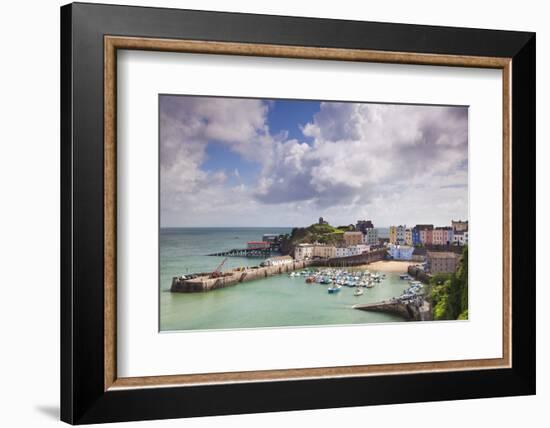 Tenby Harbour, Pembrokeshire, West Wales, Wales, United Kingdom, Europe-Billy Stock-Framed Photographic Print