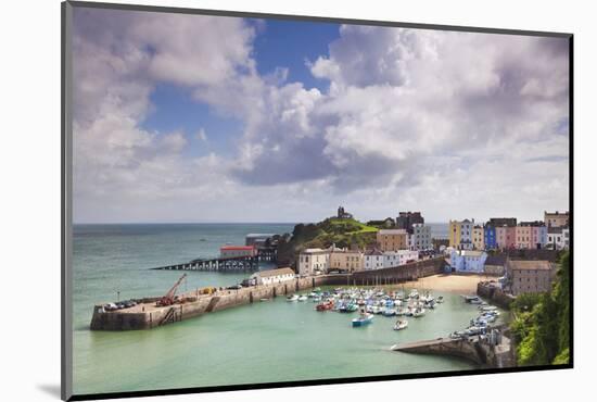 Tenby Harbour, Pembrokeshire, West Wales, Wales, United Kingdom, Europe-Billy Stock-Mounted Photographic Print