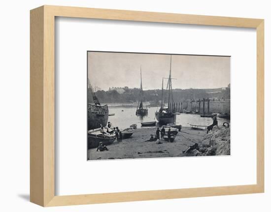 'Tenby - In the Harbour', 1895-Unknown-Framed Photographic Print