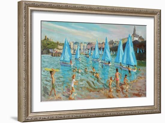 Tenby Regatta, 2016-Andrew Macara-Framed Giclee Print