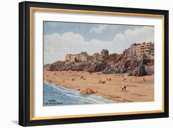 Tenby, the South Sands-Alfred Robert Quinton-Framed Giclee Print