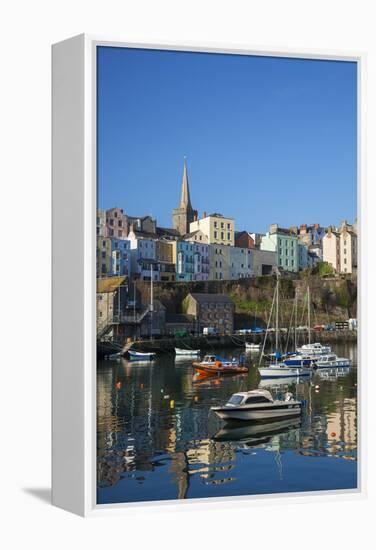 Tenby, West Wales, Pembrokeshire, Wales, United Kingdom-Billy Stock-Framed Premier Image Canvas