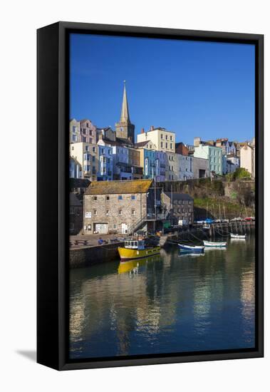 Tenby, West Wales, Pembrokeshire, Wales, United Kingdom-Billy Stock-Framed Premier Image Canvas