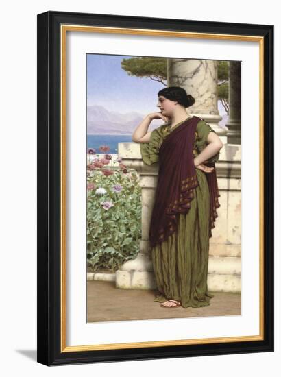 Tender Thoughts, 1917-John William Godward-Framed Giclee Print