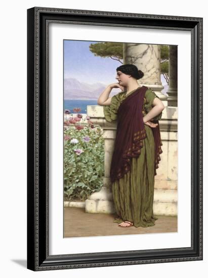 Tender Thoughts, 1917-John William Godward-Framed Giclee Print