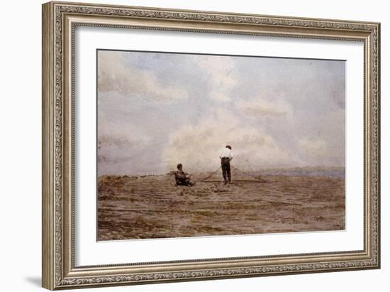 Tending the Fishing Nets by Thomas Eakins-Geoffrey Clements-Framed Giclee Print