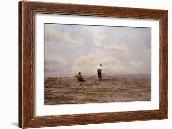 Tending the Fishing Nets by Thomas Eakins-Geoffrey Clements-Framed Giclee Print