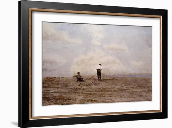 Tending the Fishing Nets by Thomas Eakins-Geoffrey Clements-Framed Giclee Print