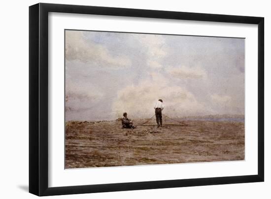 Tending the Fishing Nets by Thomas Eakins-Geoffrey Clements-Framed Giclee Print