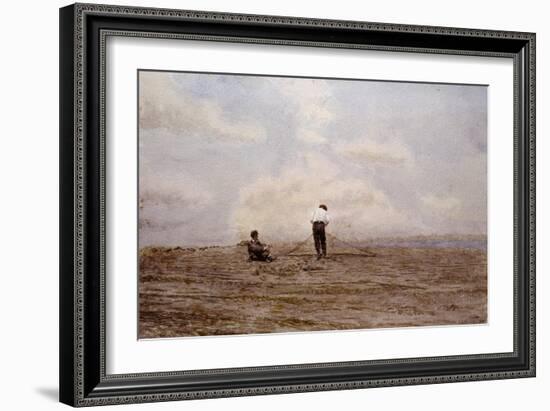 Tending the Fishing Nets by Thomas Eakins-Geoffrey Clements-Framed Giclee Print