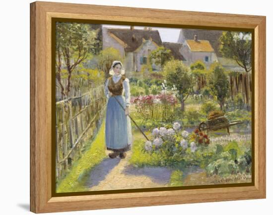 Tending the Garden-Jean Beauduin-Framed Premier Image Canvas