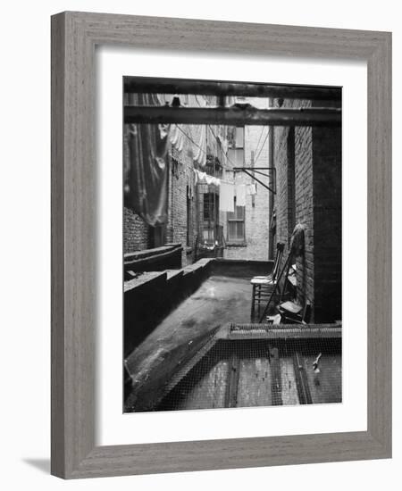 Tenement dwelling New York City, 1936-Dorothea Lange-Framed Photographic Print