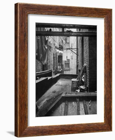 Tenement dwelling New York City, 1936-Dorothea Lange-Framed Photographic Print