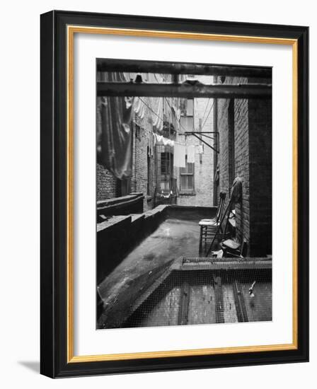 Tenement dwelling New York City, 1936-Dorothea Lange-Framed Photographic Print