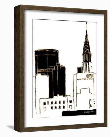 Tenement Empire State Building-Nicholas Biscardi-Framed Art Print